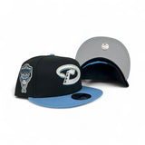 Black Arizona Diamondbacks Sky Blue Visor Gray Bottom 1998 Inaugural Season Side Patch New Era 9Fifty Snapback