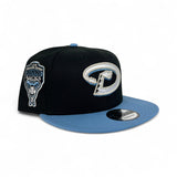 Black Arizona Diamondbacks Sky Blue Visor Gray Bottom 1998 Inaugural Season Side Patch New Era 9Fifty Snapback