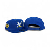 Royal Blue Milwaukee Brewers Yellow Bottom 2002 All Star Game Side Patch New Era 9Fifty Snapback