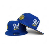 Royal Blue Milwaukee Brewers Yellow Bottom 2002 All Star Game Side Patch New Era 9Fifty Snapback