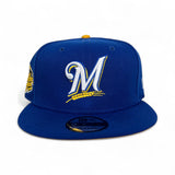 Royal Blue Milwaukee Brewers Yellow Bottom 2002 All Star Game Side Patch New Era 9Fifty Snapback