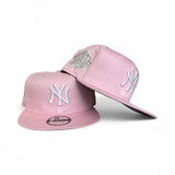 Pink New York Yankees Gray Bottom 1999 World Series Side Patch New Era 9Fifty Snapback Hat
