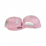 Pink New York Yankees Gray Bottom 1999 World Series Side Patch New Era 9Fifty Snapback Hat