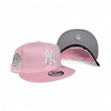 Pink New York Yankees Gray Bottom 1999 World Series Side Patch New Era 9Fifty Snapback Hat