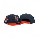 Navy Blue Detroit Tigers Orange Visor Gray Bottom 2000 Tiger Side patch New Era 9Fifty Snapback