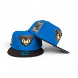 Cardinal Blue Chicago Cubs Brown Visor Icy Blue Bottom Be Alert Foul Balls Side Patch New Era 59Fifty Fitted