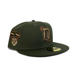 Olive Green Detroit Tigers Gray Bottom 2000 All Star Game Side Patch New Era 59Fifty Fitted