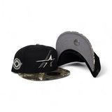 Black City Connect Houston Astros Real Tree Visor Gray Bottom Space City Side Patch New Era 59Fifty Fitted