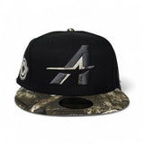 Black City Connect Houston Astros Real Tree Visor Gray Bottom Space City Side Patch New Era 59Fifty Fitted