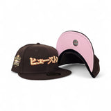 Brown Houston Astros Kanji Pink Bottom 2022 World Series Side Patch New Era 59Fifty Fitted
