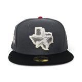 Dark Gray Houston Astros State Logo Gray Bottom 2004 All Star Game Side Patch New Era 59Fifty Fitted