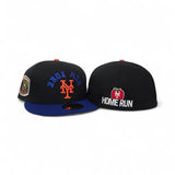 Black New York Mets Royal Blue Visor Gray Bottom 1969 World Series Side Patch New Era 59Fifty Fitted