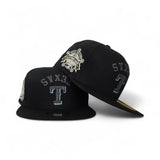 Black Texas Rangers Green Bottom 1995 All Star Game Side Patch New Era 59Fifty Fitted