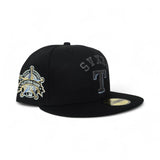 Black Texas Rangers Green Bottom 1995 All Star Game Side Patch New Era 59Fifty Fitted