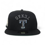 Black Texas Rangers Green Bottom 1995 All Star Game Side Patch New Era 59Fifty Fitted