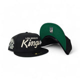 Black Los Angeles Kings Green Bottom 33rd All Star Game Side Patch New Era 59Fifty Fitted