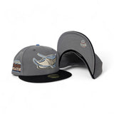Strom Gray Tampa Bay Rays Black Visor Gray Bottom Tropicana Field Side Patch New Era 59Fifty Fitted