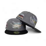 Strom Gray Tampa Bay Rays Black Visor Gray Bottom Tropicana Field Side Patch New Era 59Fifty Fitted
