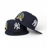 Navy Blue New York Yankees Green Bottom 2000 World Series 25th Anniversary Side Patch New Era 59Fifty Fitted