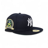 Navy Blue New York Yankees Green Bottom 2000 World Series 25th Anniversary Side Patch New Era 59Fifty Fitted