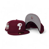 Burgundy Philadelphia Phillies Gray Bottom 1996 All Star Game Side Patch New Era 59Fifty Fitted
