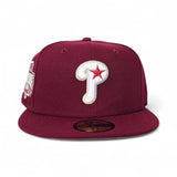 Burgundy Philadelphia Phillies Gray Bottom 1996 All Star Game Side Patch New Era 59Fifty Fitted