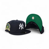 Navy Blue New York Yankees Green Bottom 2000 World Series 25th Anniversary Side Patch New Era 59Fifty Fitted