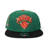 Kelly Green New York Knicks Black Visor Gray Bottom NYC Parks Side Patch New Era 9Fifty Snapback
