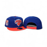 Royal Blue New York Knicks Orange Visor Gray Bottom 1946 Side Patch New Era 9Fifty Snapback