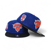 Royal Blue New York Knicks Black Visor Gray Bottom Established 1946 Side Patch New Era 9Fifty Snapback