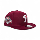 Burgundy Philadelphia Phillies Gray Blue Bottom Citizens Bank Park EST. 2004 Side Patch New Era 9Fifty Snapback