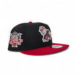 Black Cincinnati Reds Red Visor Gray Bottom 150th Anniversary Side Patch 9Fifty Snapback