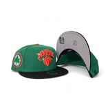 Kelly Green New York Knicks Black Visor Gray Bottom NYC Parks Side Patch New Era 9Fifty Snapback