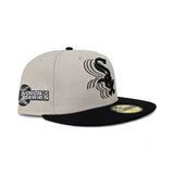 Stone Chicago White Sox Black Visor Gray Bottom 2005 World Series Side Patch New Era 59Fifty Fitted