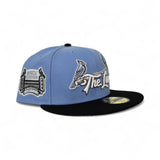 Sky Blue St. Louis Cardinals "The Lou" Black Visor Gray Bottom Busch Stadium Side Patch New Era 59Fifty Fitted