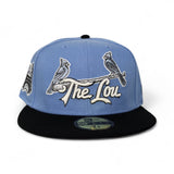 Sky Blue St. Louis Cardinals "The Lou" Black Visor Gray Bottom Busch Stadium Side Patch New Era 59Fifty Fitted