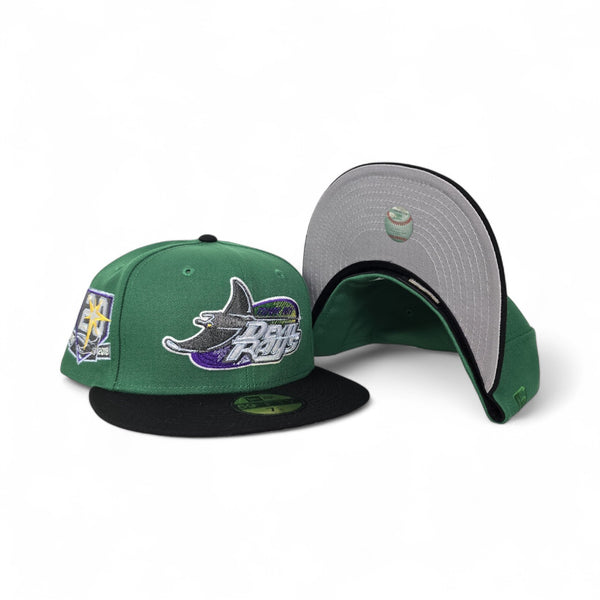 Kelly Green Tampa Bay Rays 20th Anniversary side Patch Fitted ...