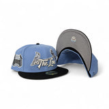 Sky Blue St. Louis Cardinals "The Lou" Black Visor Gray Bottom Busch Stadium Side Patch New Era 59Fifty Fitted
