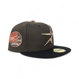 Brown Houston Astros Black Visor Gray Bottom 35 Great Years Side Patch New Era 59Fifty Fitted