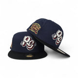 Navy Blue Rancho Cucamonga Quakes Black Visor Green Bottom 2014 All Star Game Side Patch New Era 59Fifty Fitted