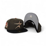 Brown Houston Astros Black Visor Gray Bottom 35 Great Years Side Patch New Era 59Fifty Fitted