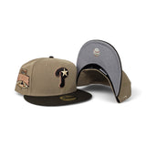 Camel Philadelphia Phillies Brown Visor Gray Bottom 1996 All Star Game Side Patch New Era 59Fifty Fitted