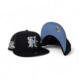 Black Trucker Houston Texans Icy Blue Bottom 20th Anniversary Side Patch New Era 59Fifty Fitted