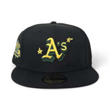 Black Scribble Oakland Athletics Gray Bottom 1989 World Series Side Patch New Era 59Fifty Fitted