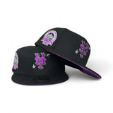 Black Scribble New York Mets Grape Purple Bottom Shea Stadium Side Patch New Era 59Fifty Fitted