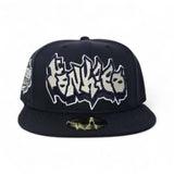 Navy Blue Graffiti New York Yankees Gray Bottom 1999 World Series Side Patch New Era 59Fifty Fitted