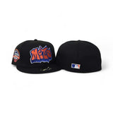 Black Graffiti New York Mets Gray Bottom 50th Anniversary Side Patch New Era 59Fifty Fitted