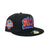 Black Graffiti New York Mets Gray Bottom 50th Anniversary Side Patch New Era 59Fifty Fitted