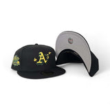 Black Scribble Oakland Athletics Gray Bottom 1989 World Series Side Patch New Era 59Fifty Fitted