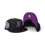 Black Scribble New York Mets Grape Purple Bottom Shea Stadium Side Patch New Era 59Fifty Fitted